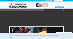 Desktop Screenshot of gamereactor.es